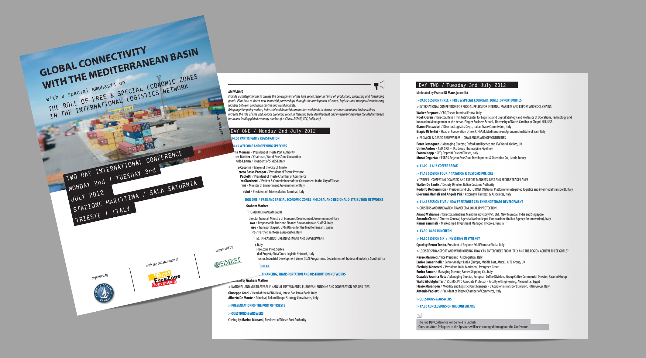 progettazione brochure autorità portuale di Trieste