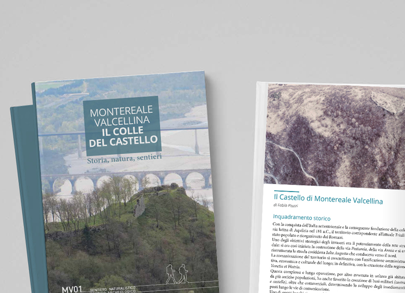 grafica libro castello di Montereale Valcellina